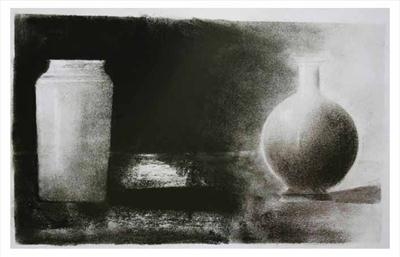 Study of a vase and jug